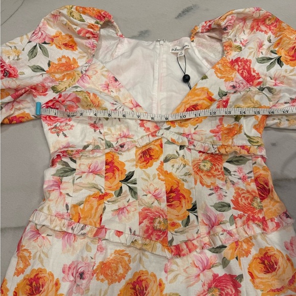 For Love & Lemons Julep Dress Size Medium Floral Mini Dress NWT - Picture 10 of 16